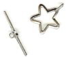 1 19mm Sterling Silver Star Toggle
